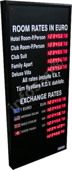 Dijital dviz kur panosu, Dijital Dviz Kuru Al Sat Panosu, Dviz panosu, Dviz Kur Kuyumcu ve Otel Fiyat Panosu, Dviz Altn Kur Panolar, oda fiyat ve dviz kur panolar